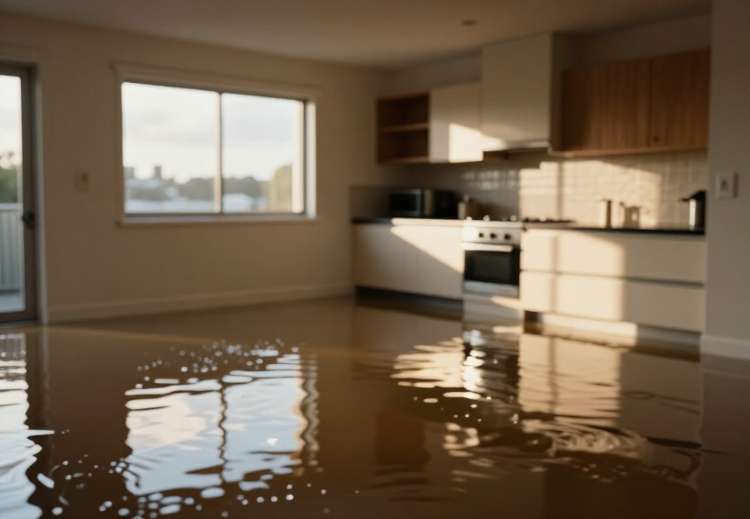 Flooded Bronte basement before drying